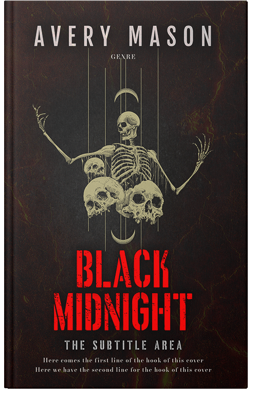 Front view of Premade Horror Book Cover - Night Rider