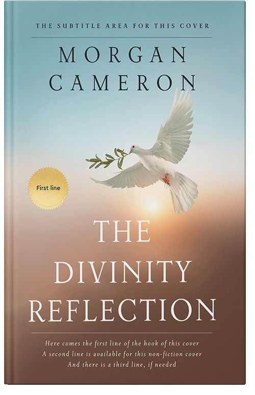 Front view of Premade Religion & Spirituality Book Cover - Ash