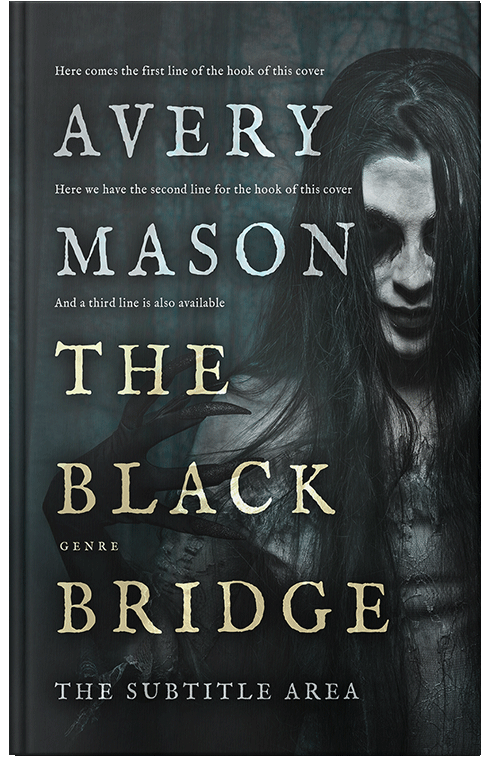 Front view of Premade Horror Book Cover - Outer Space