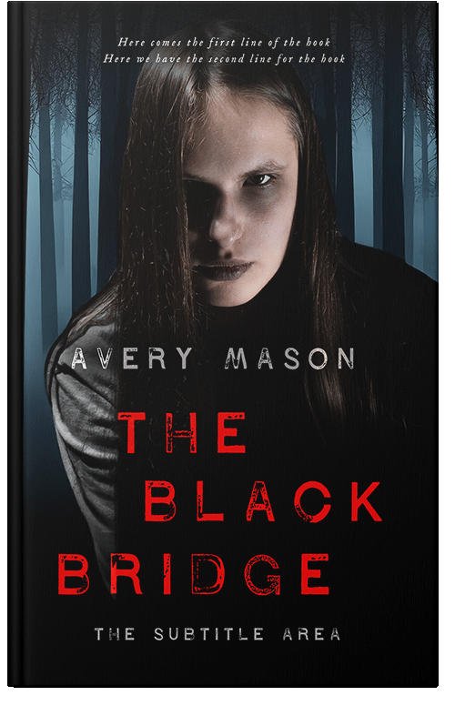 Front view of Premade Mystery & Thriller & Suspense Book Cover - Woodsmoke