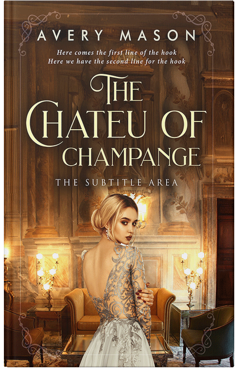 Front view of Premade Historical Book Cover - Gold Sand