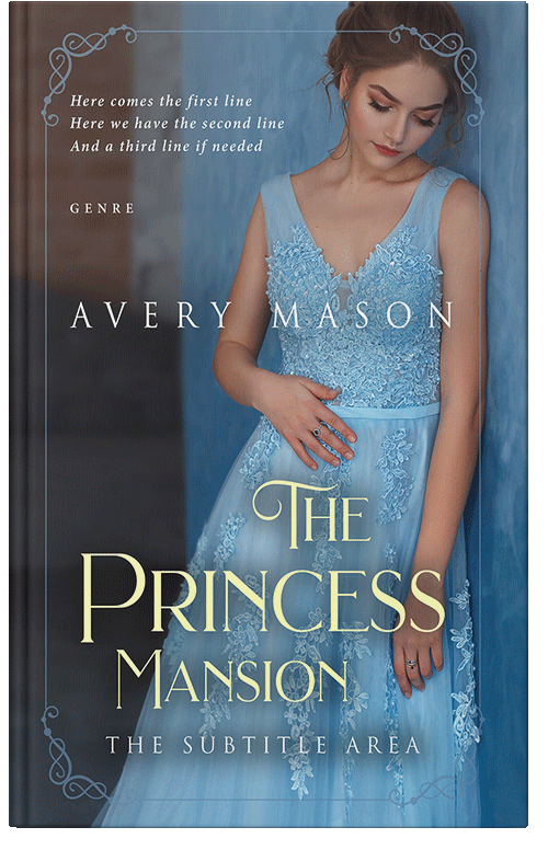 Front view of Premade Royal Romance Book Cover - River Bed