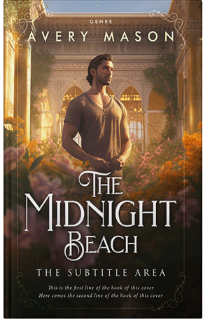 Premade Book Cover Black Marlin