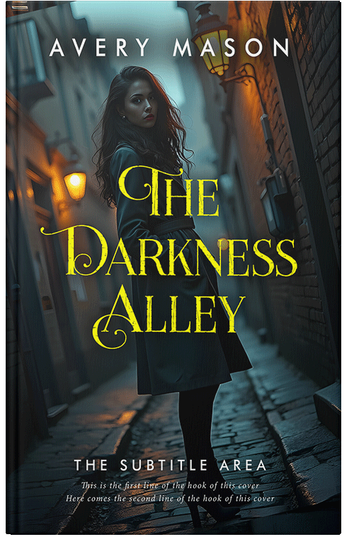 Front view of Premade Mystery & Thriller & Suspense Book Cover - Outer Space