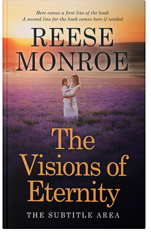 Pre Made Book Cover Gold Sand