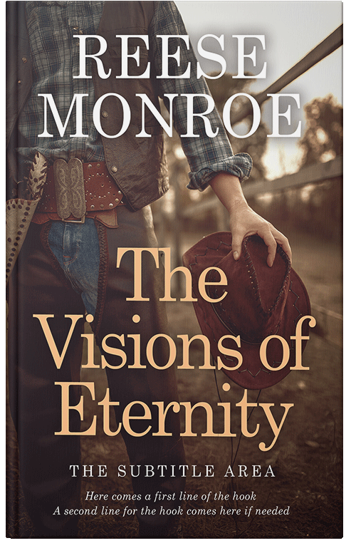 Front view of Premade Action & Adventure Book Cover - English Walnut