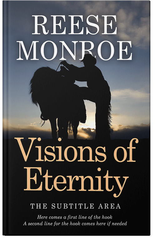 Front view of Premade Western Book Cover - Coral Reef