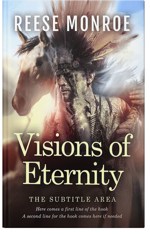 Front view of Premade Western Book Cover - Pearl Bush