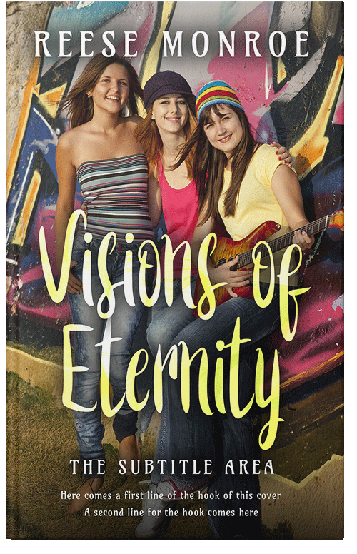 Front view of Premade Teen & Young Adult Book Cover - Taupe