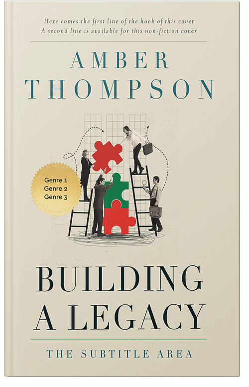 Front view of Premade Business Book Cover - White Rock