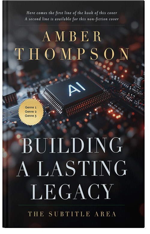 Front view of Premade Business Book Cover - Woodsmoke