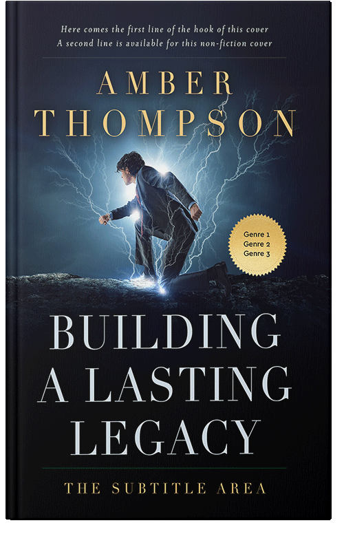 Front view of Premade Mystery & Thriller & Suspense Book Cover - Ebony