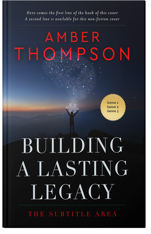 Front view of Premade Business Book Cover - Ebony