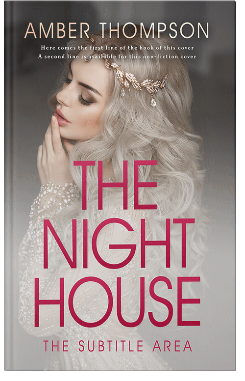 Front view of Premade Royal Romance Book Cover - Silver Rust