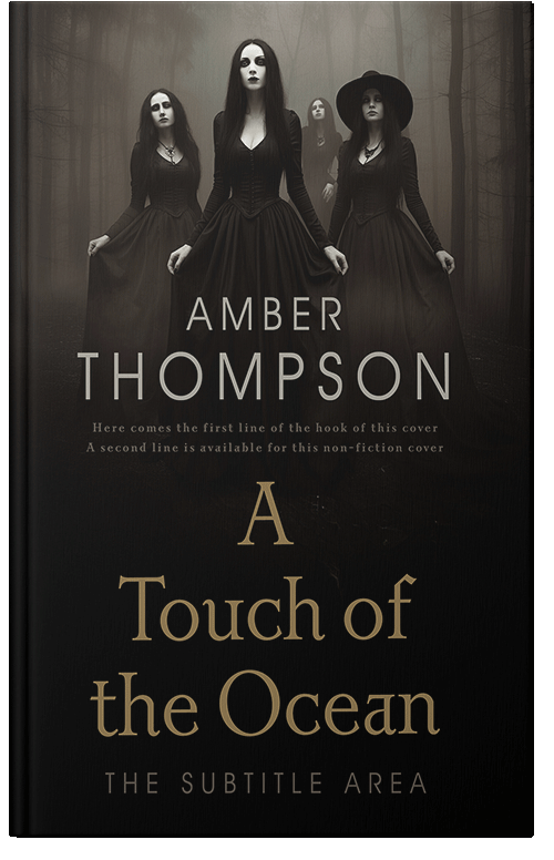 Front view of Premade Fantasy Book Cover - Rangoon Green