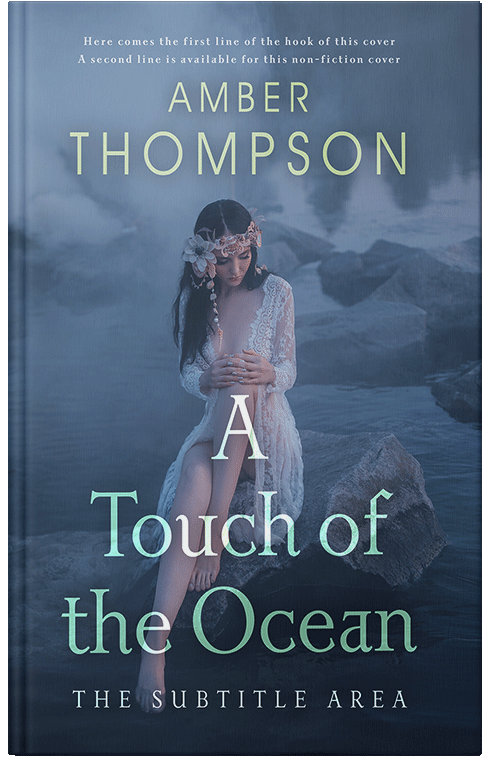 Front view of Premade Fantasy Book Cover - Blue Bayoux