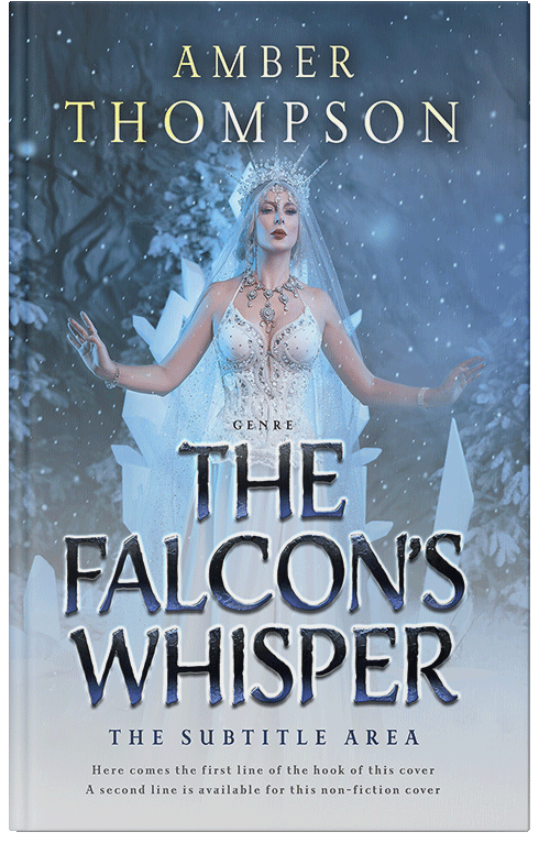 Front view of Premade Fantasy Book Cover - Blue Bayoux
