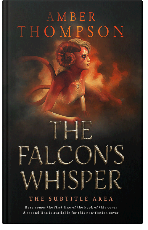 Front view of Premade Fantasy Book Cover - Night Rider