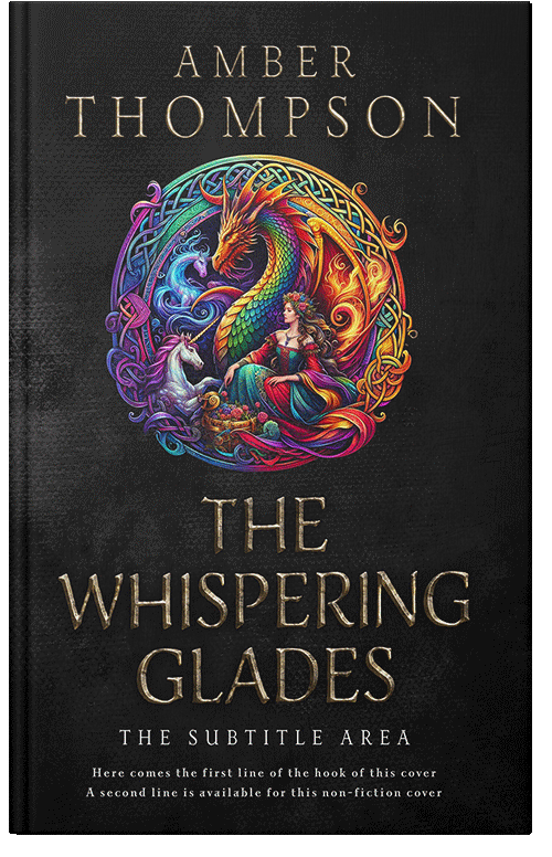 Front view of Premade Fantasy Book Cover - Woodsmoke