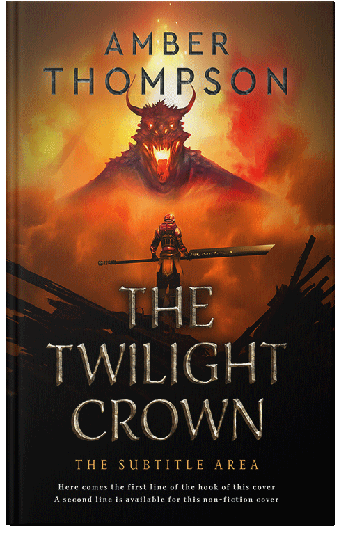 Front view of Premade Fantasy Book Cover - Ochre