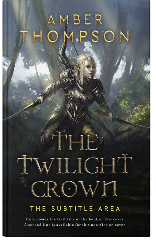 Front view of Premade Fantasy Book Cover - Outer Space