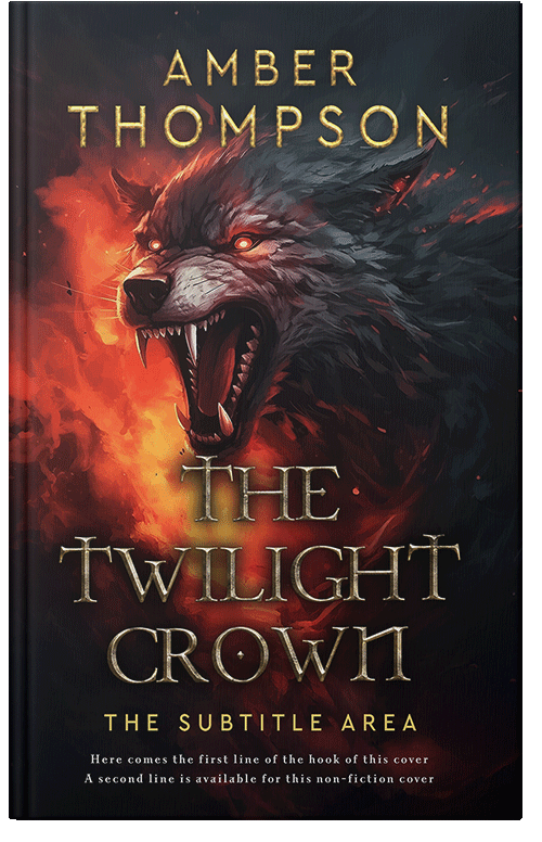 Front view of Premade Fantasy Book Cover - Raw Sienna