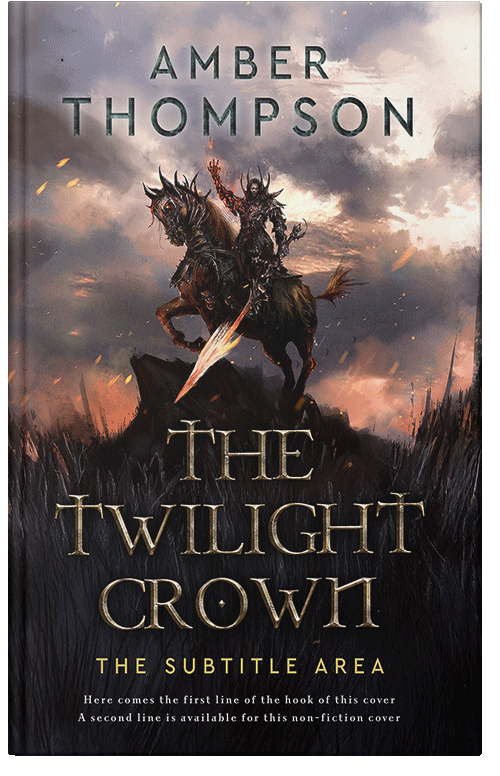 Front view of Clam Shell #32948 - Premade Fantasy Book Cover