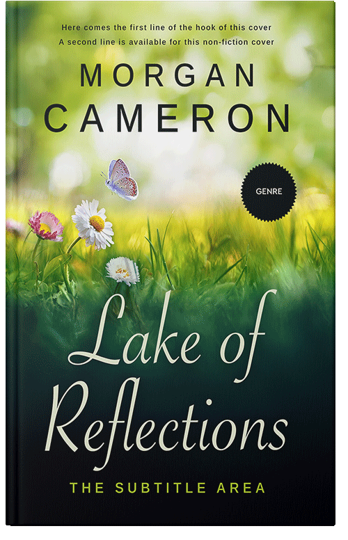 Front view of Premade Nature Book Cover - Deco