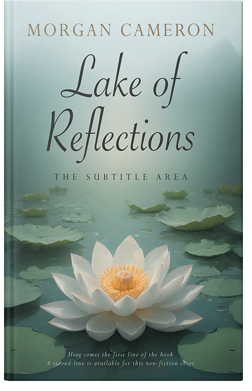 Front view of Premade Nature Book Cover - Pewter