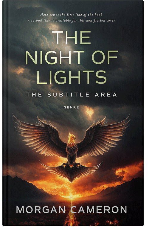 Front view of Premade Fantasy Book Cover - Cod Gray