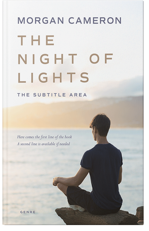 Front view of Premade Health & Mind & Body Book Cover - Satin Linen