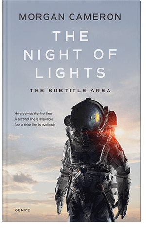 Pre Made Book Cover Silver Sand