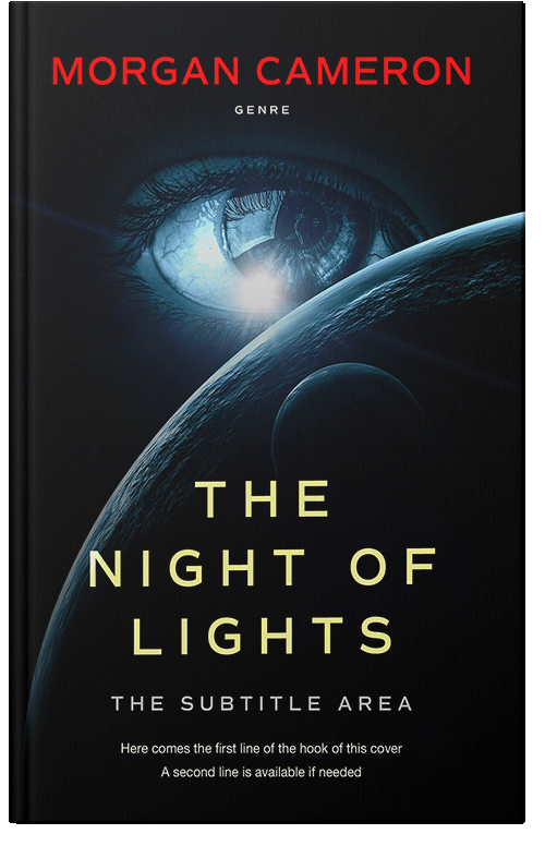 Front view of Premade Science Fiction Book Cover - Ebony