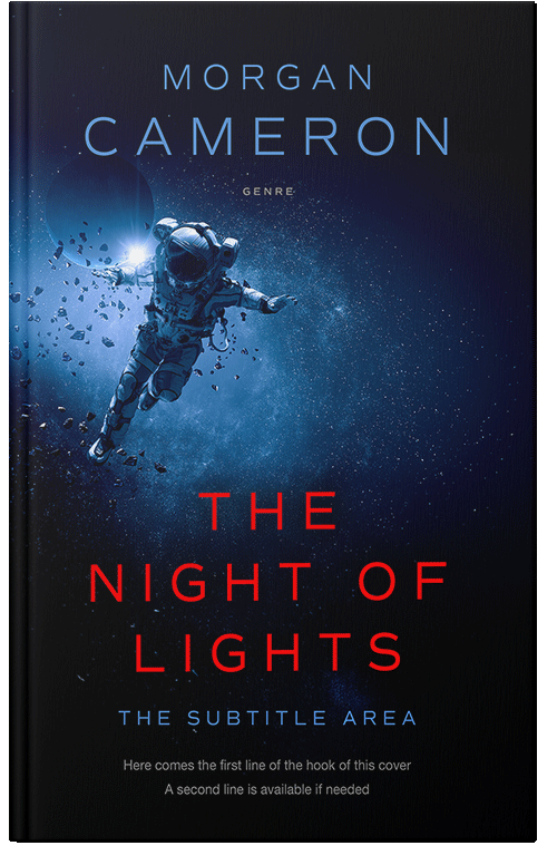 Front view of Premade Science Fiction Book Cover - Black Pearl