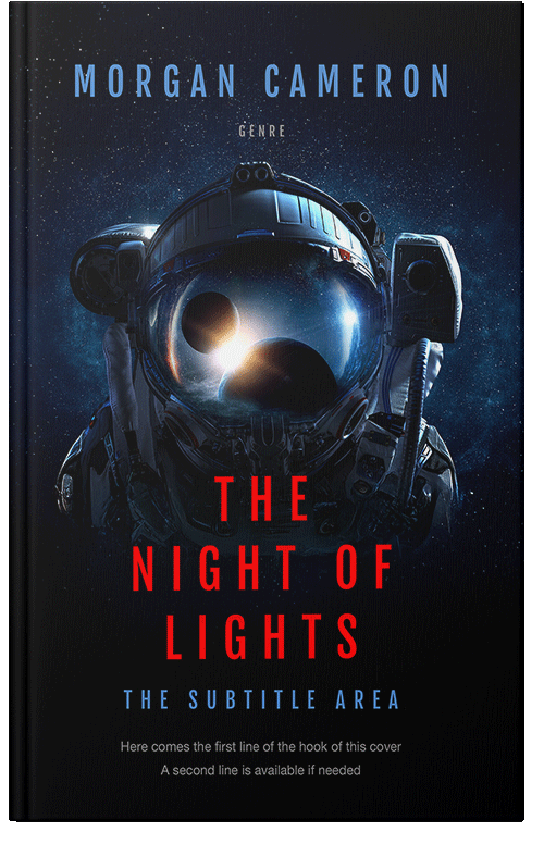 Front view of Premade Science Fiction Book Cover - Ebony