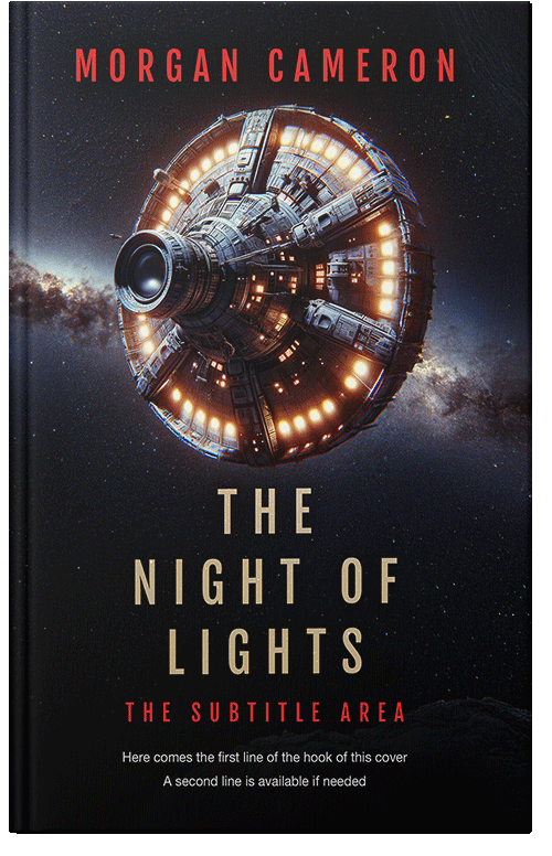 Front view of Premade Science Fiction Book Cover - Woodsmoke