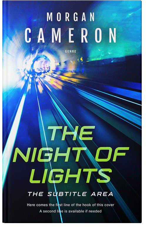 Front view of Premade Science Fiction Book Cover - Beryl Green