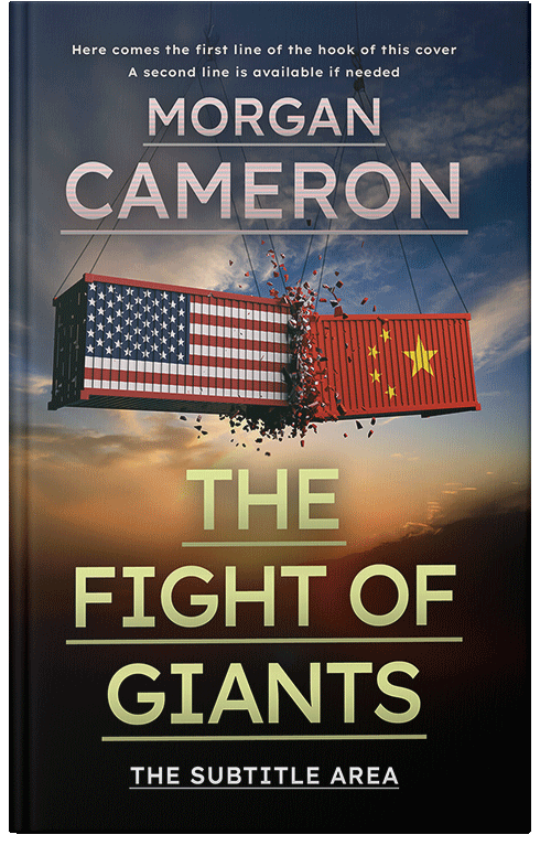 Front view of Premade Business Book Cover - Tan