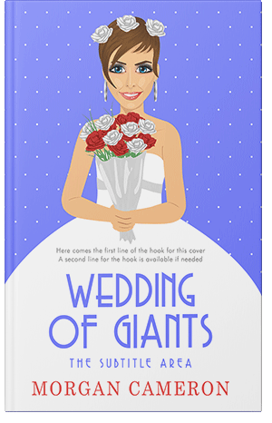 Premade Book Cover Cornflower Blue