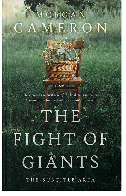 Front view of Premade Literary Fiction Book Cover - Racing Green