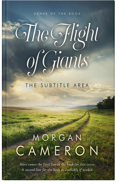 Front view of Premade Nature Book Cover - Lunar Green