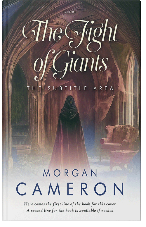 Front view of Premade Fantasy Book Cover - Woody Brown