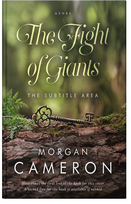 Front view of Premade Fantasy Book Cover - Lisbon Brown