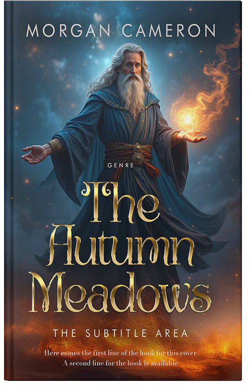 Front view of Shark #33136 - Premade Fantasy Book Cover