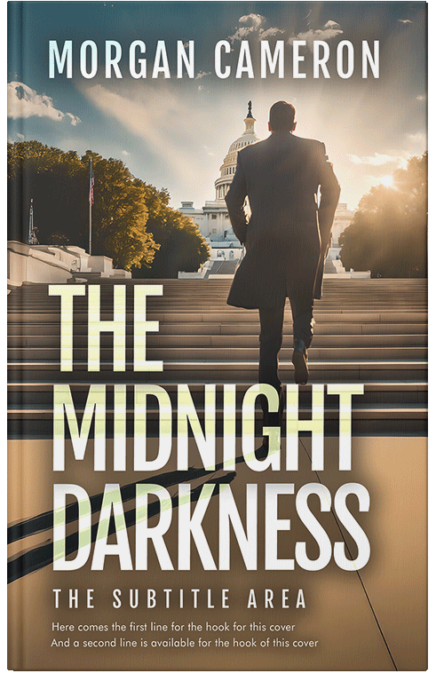 Front view of Premade Mystery & Thriller & Suspense Book Cover - Tobacco Brown