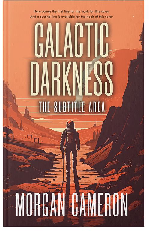 Front view of Premade Science Fiction Book Cover - Copper