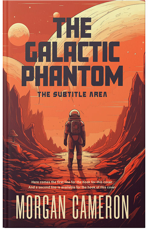 Front view of Premade Science Fiction Book Cover - Flame Pea