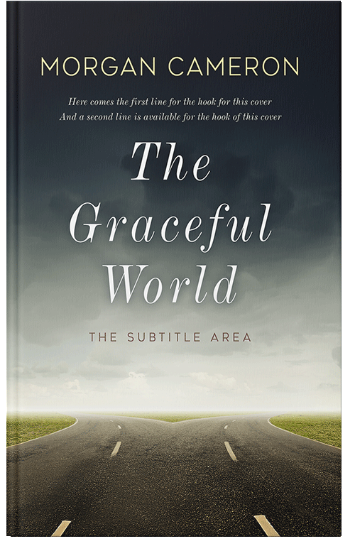 Front view of Premade Self-Improvement & Self-Help Book Cover - Moon Mist