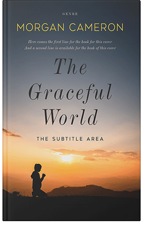 Pre Made Book Cover Gold Sand