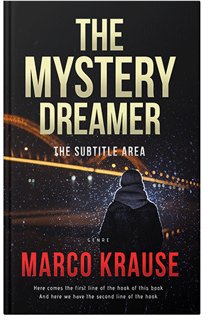 Premade Book Cover Gold Sand